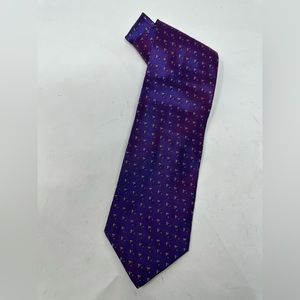 Valentino purple tie 100% silk